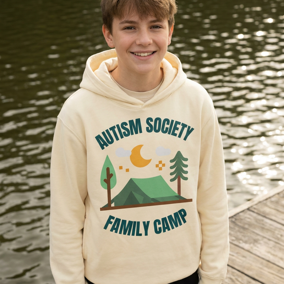 Family Camp Youth Hoodie | Autism Society San Diego