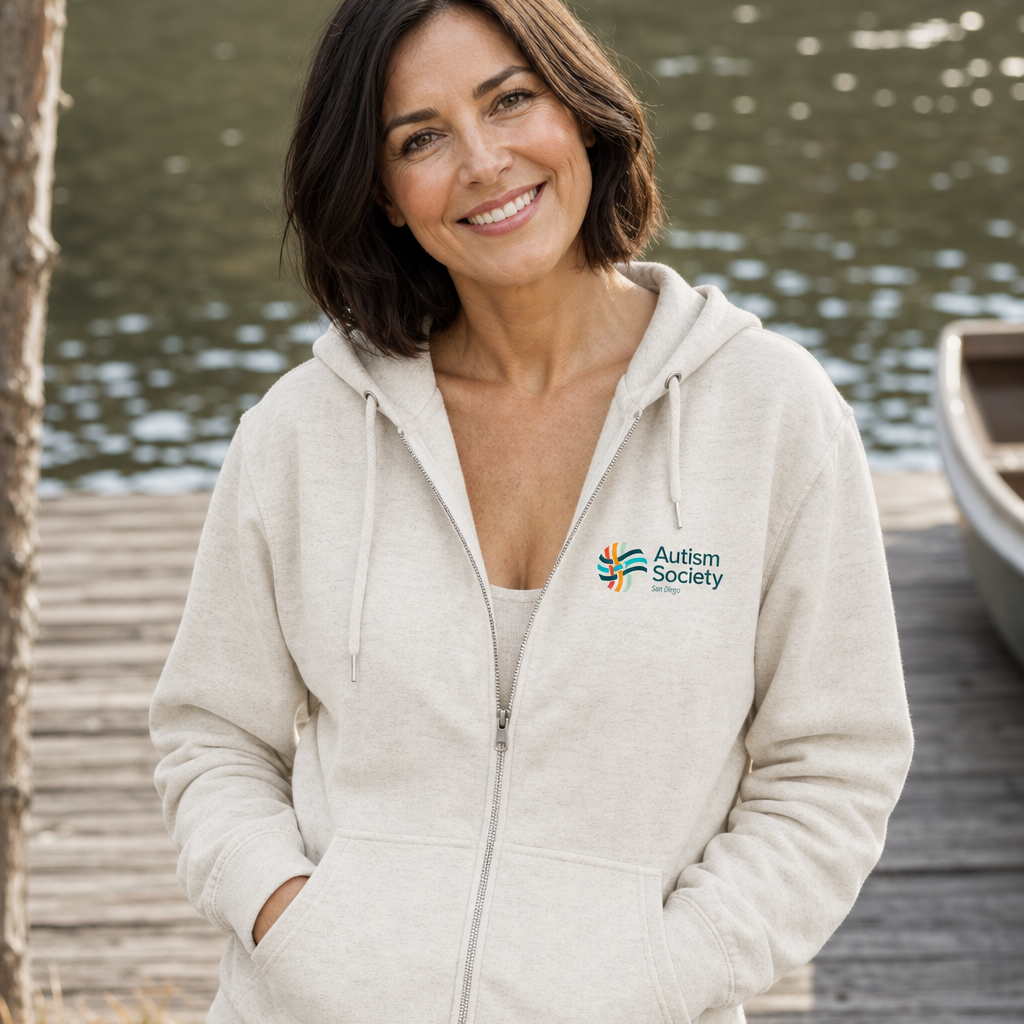 Family Camp Zip Up Hoodie | Autism Society San Diego