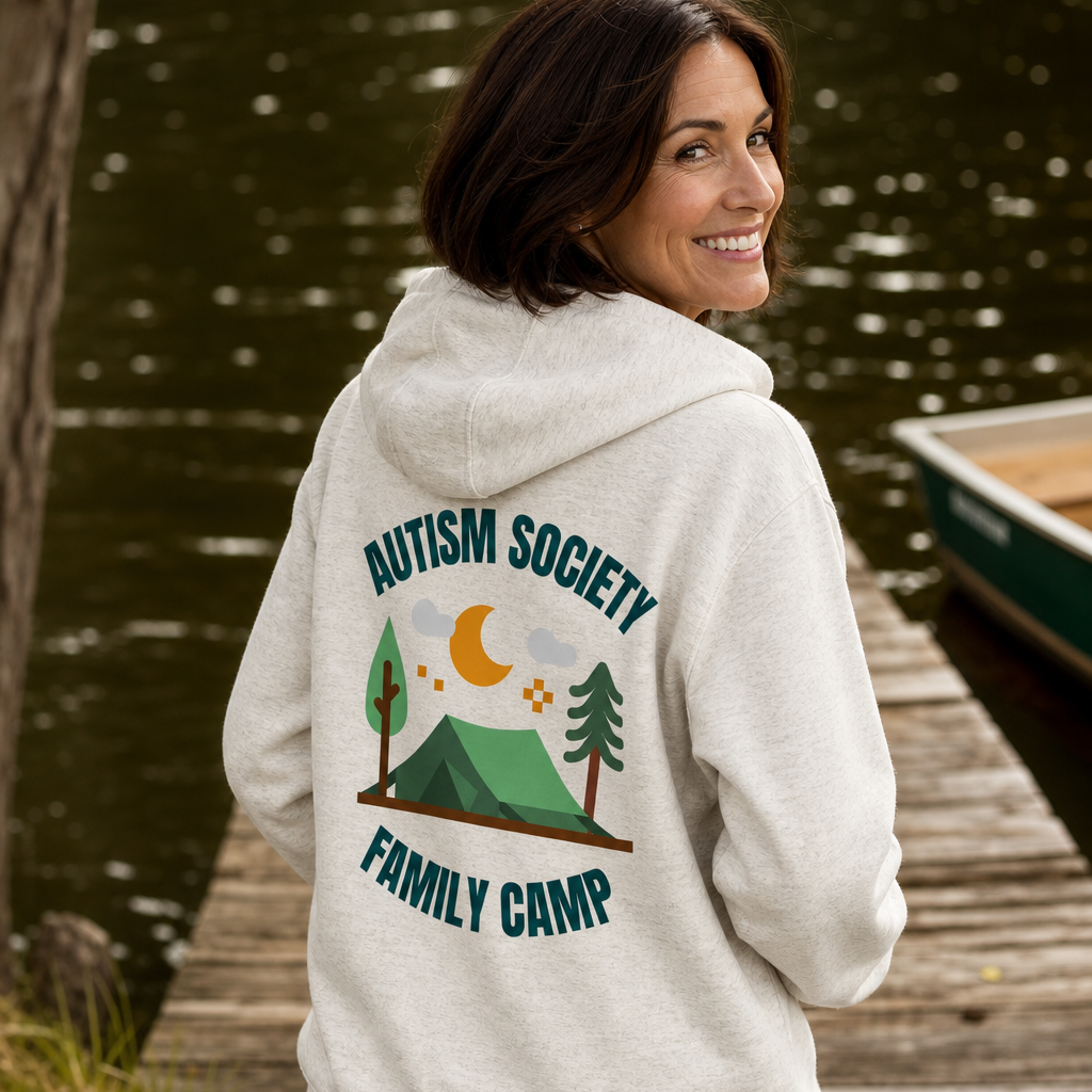 Family Camp Zip Up Hoodie | Autism Society San Diego