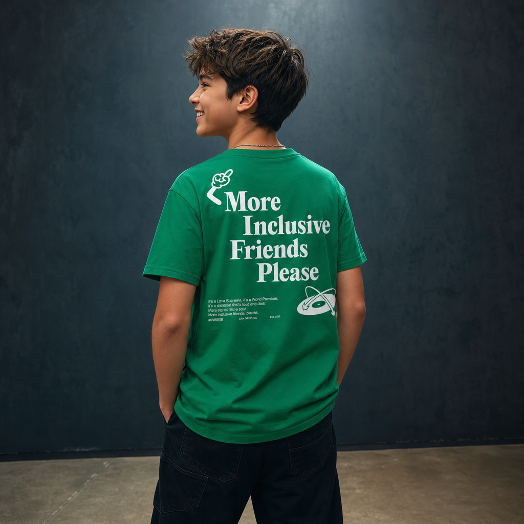 More Inclusive Friends Please Youth Tee | Autism Society San Diego