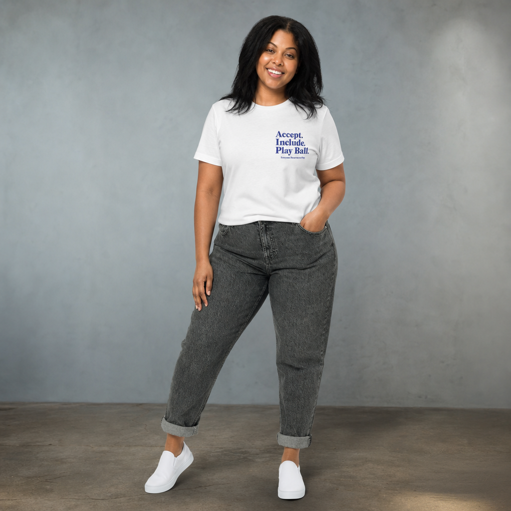 Real Friends Stadium Women's High-Waisted Tee | Autism Society San Diego