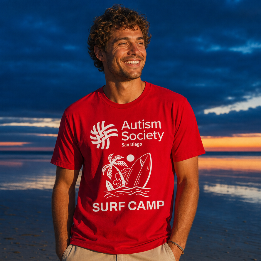Surf Camp Tee | Autism Society San Diego