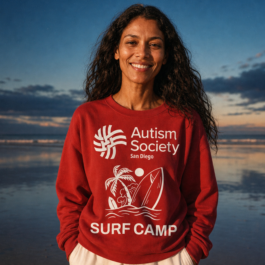 Surf Camp Unisex Sweatshirt | Autism Society San Diego