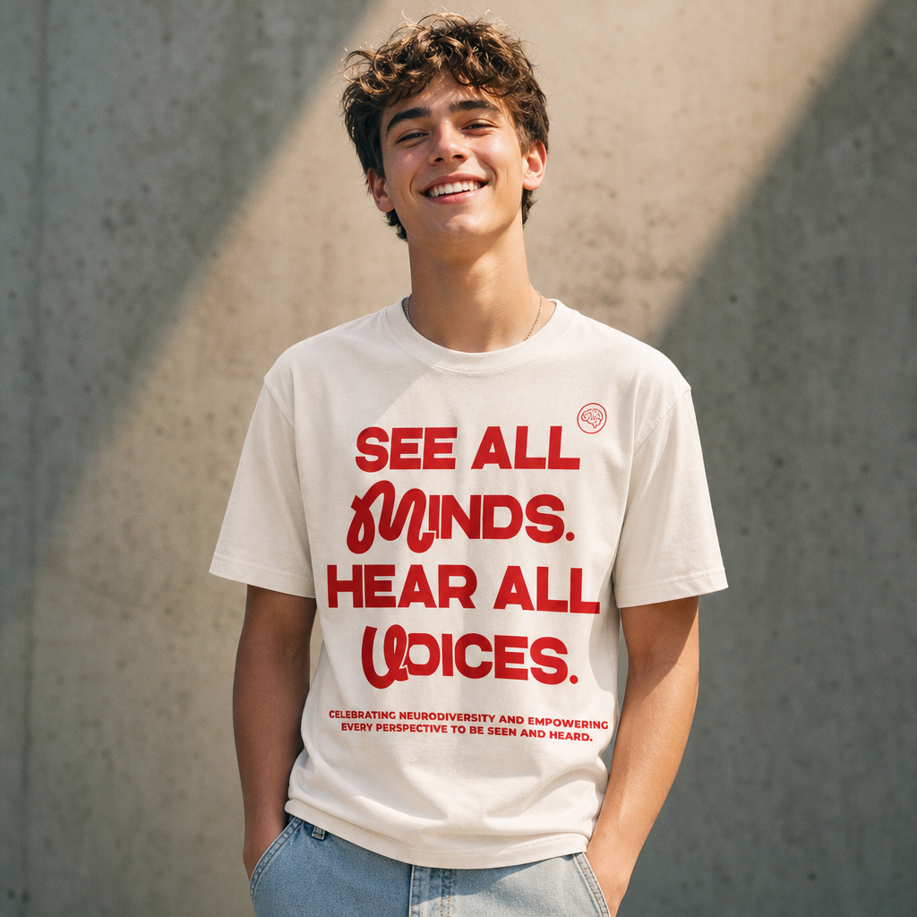 See All Minds. Hear All Voices. Youth Tee | Autism Society San Diego
