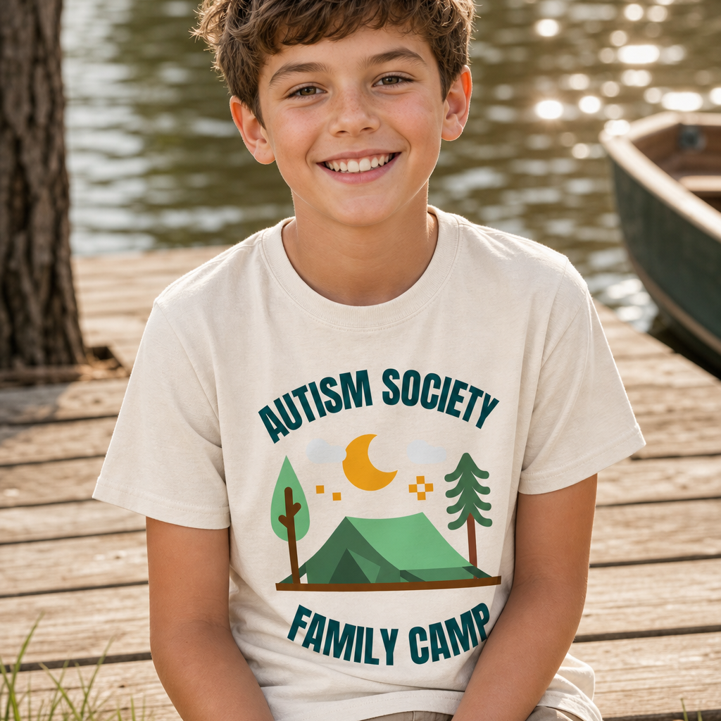Family Camp Youth Tee | Autism Society San Diego