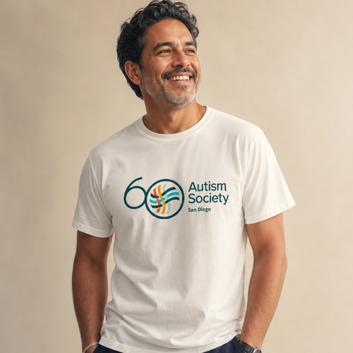 ASSD 60th Logo Tee | Autism Society San Diego