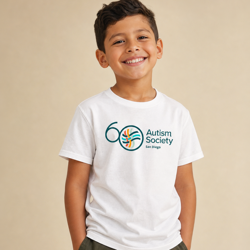 ASSD 60th Logo Youth Tee | Autism Society San Diego