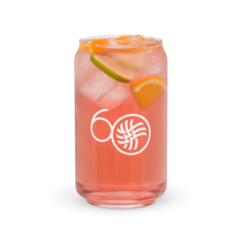 Autism Society San Diego 60th Logo Can-Shaped Glass | 60th Anniversary Collection