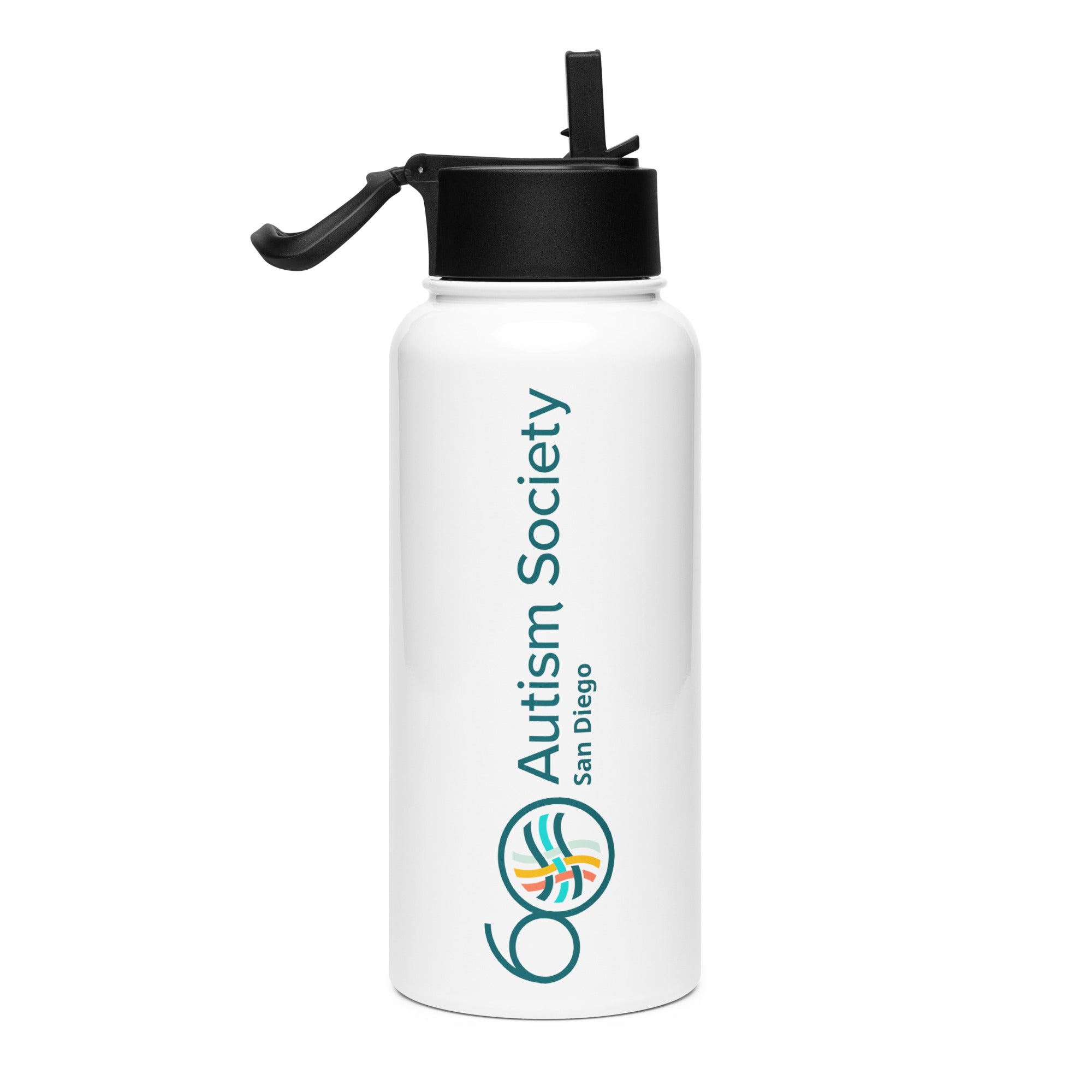 ASSD 60th Logo Stainless Steel Water Bottle | Autism Society San Diego