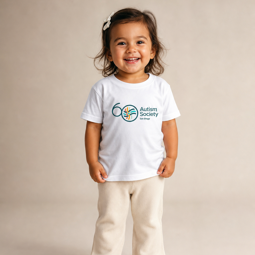 ASSD 60th Logo Toddler Tee | Autism Society San Diego