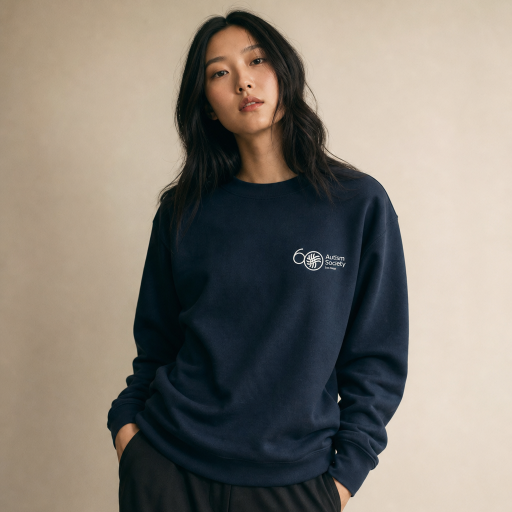 ASSD 60th Logo Unisex Sweatshirt | Autism Society San Diego