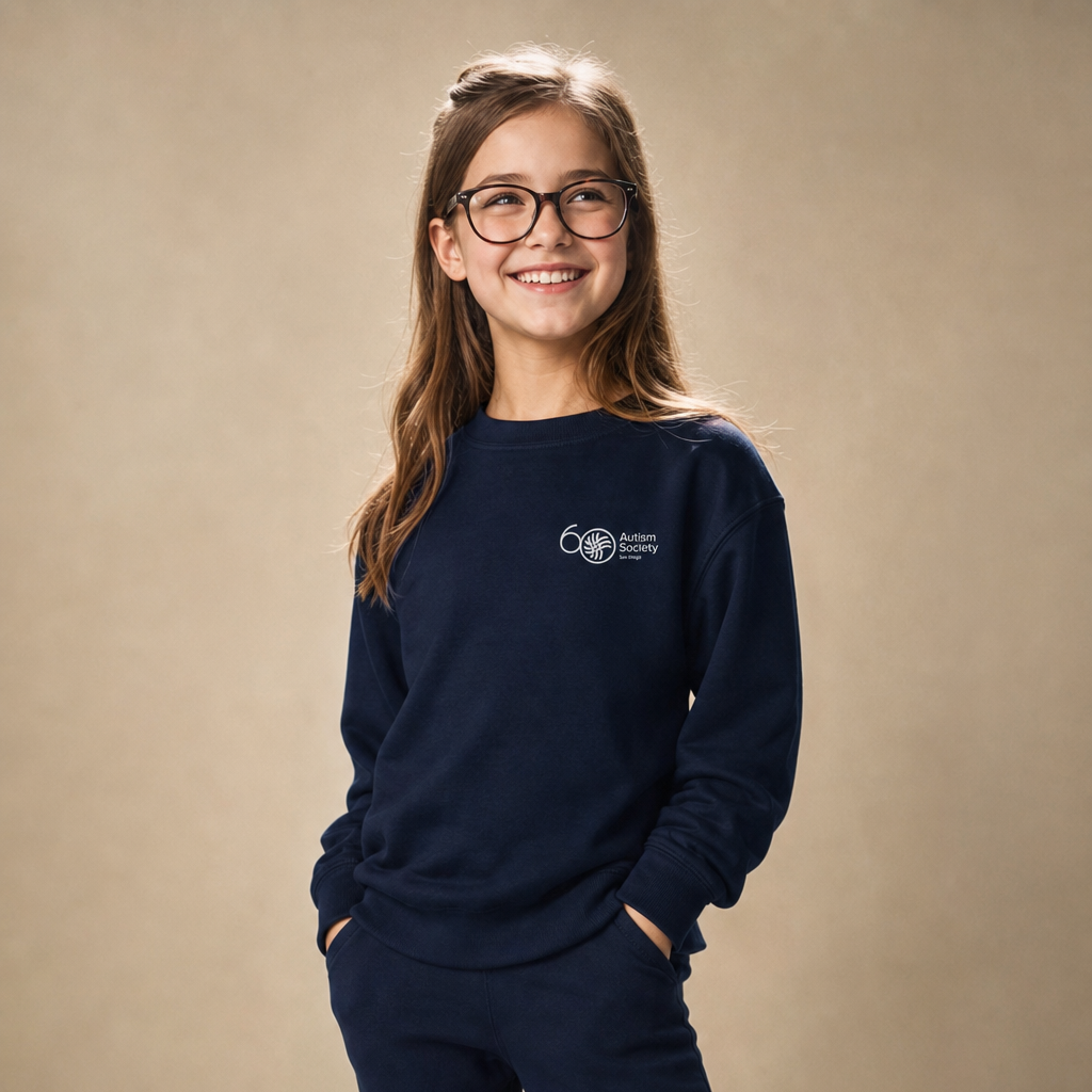 ASSD 60th Logo Youth Sweatshirt | Autism Society San Diego