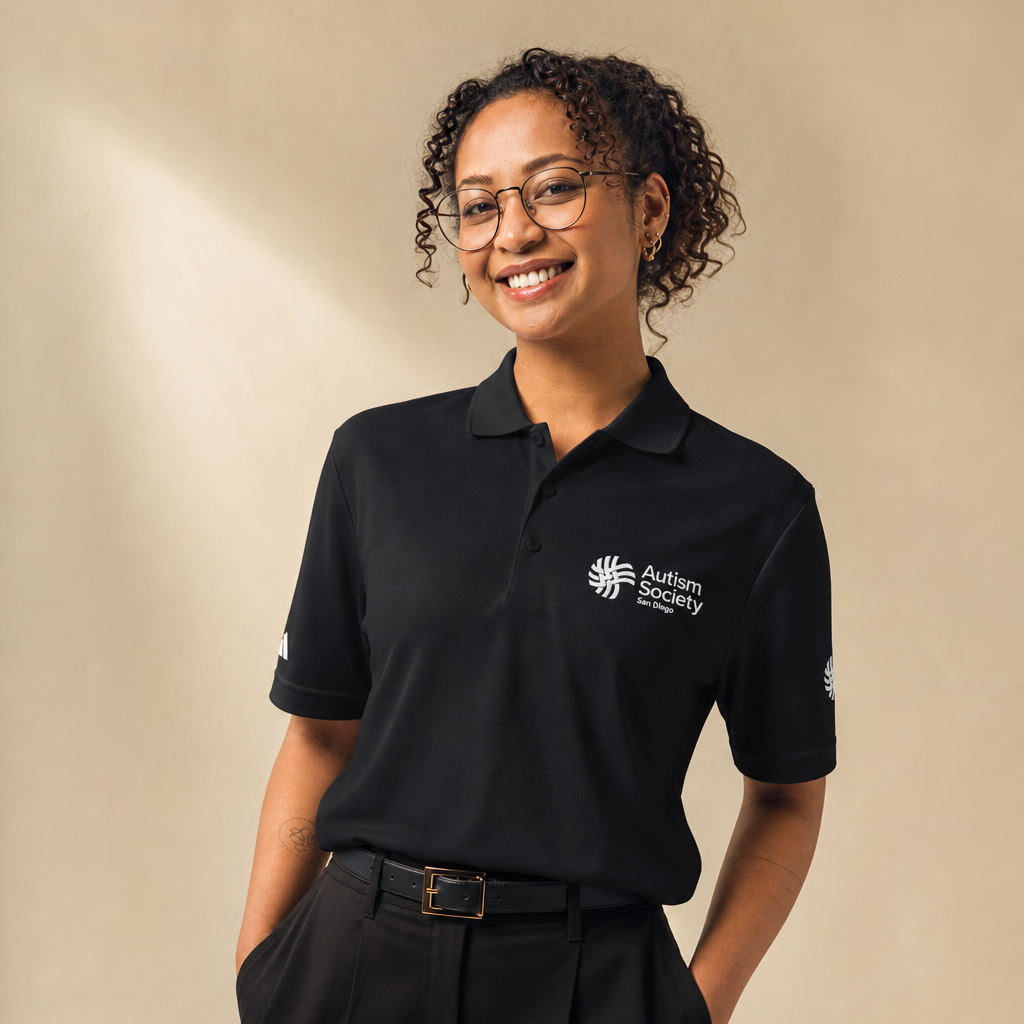 ASSD Essential Logo Adidas Sport Polo | Autism Society San Diego