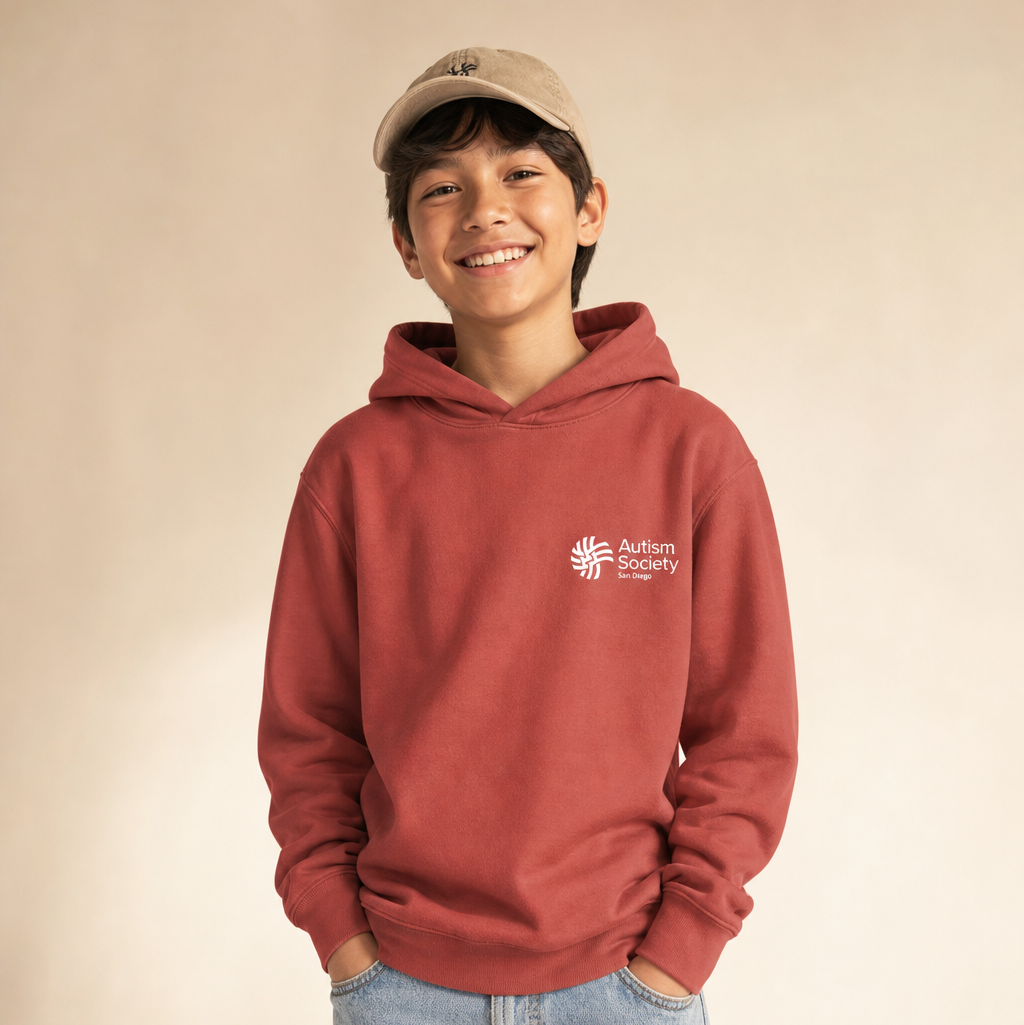 ASSD Essential Logo Youth Hoodie | Autism Society San Diego