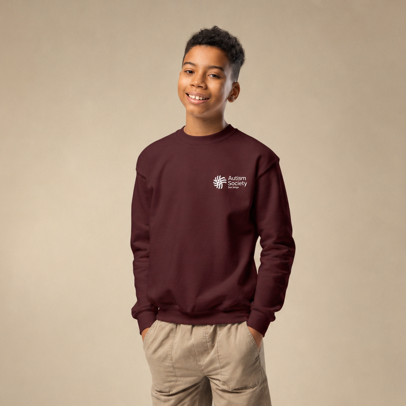 ASSD Essential Logo Youth Sweatshirt | Autism Society San Diego