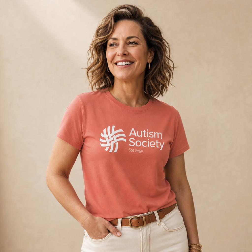 ASSD Essential Logo Women's High-Waisted Tee | Autism Society San Diego