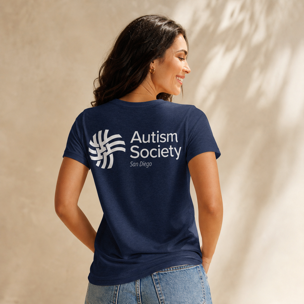 ASSD Essential Logo Women's V-neck Tee | Autism Society San Diego