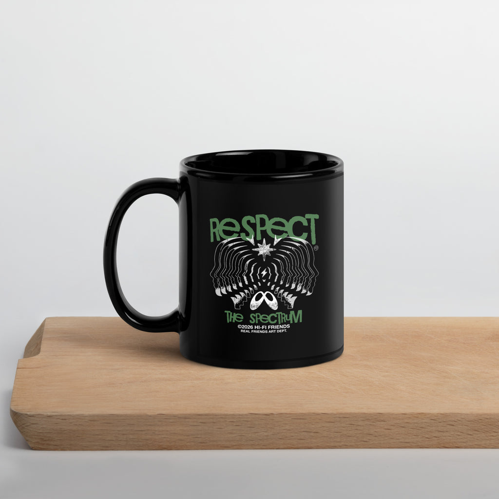 Respect The Spectrum Black Mug 11oz | Autism Society San Diego