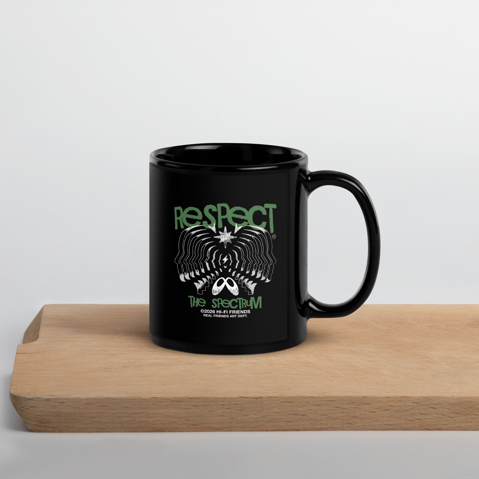 Respect The Spectrum Black Mug 11oz | Autism Society San Diego