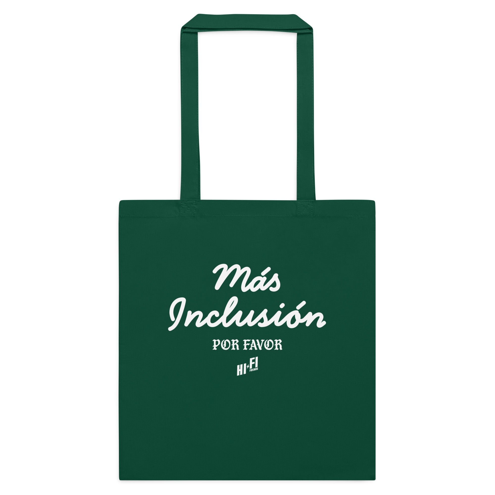 Más Inclusión Cotton Tote Bag in Bottle Green | Autism Society San Diego