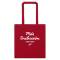 Más Inclusión Cotton Tote Bag in Classic Red | Autism Society San Diego