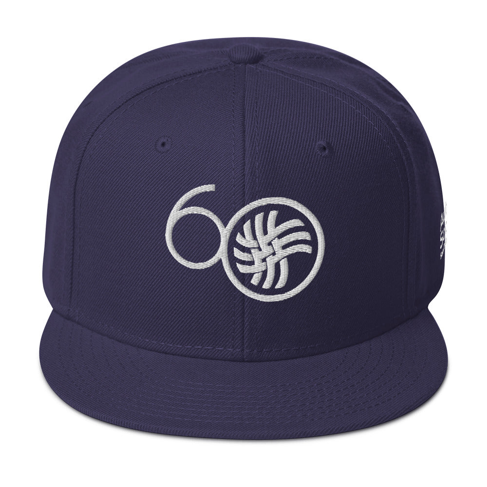 ASSD 60th Logo Adult Snapback Hat in Navy | Autism Society San Diego