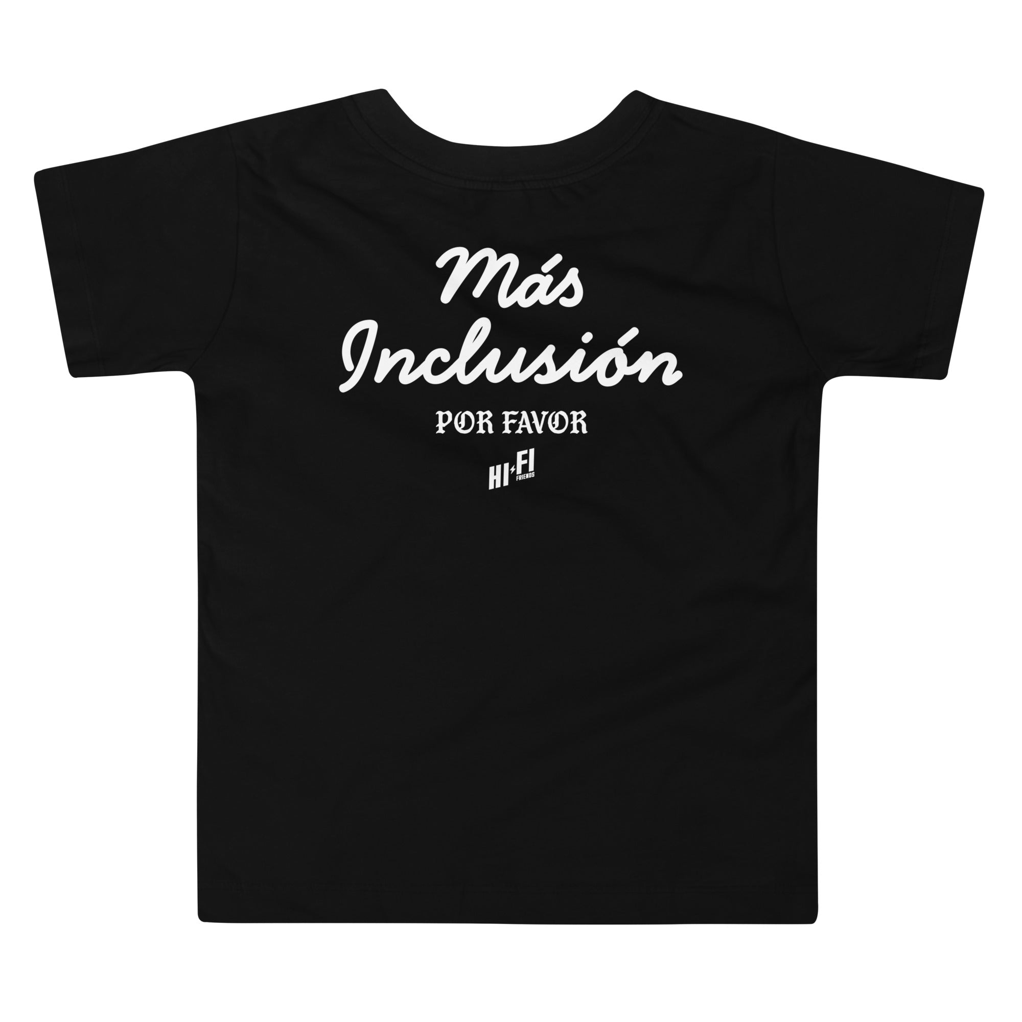 Más Inclusión Toddler Tee in Black | Autism Society San Diego