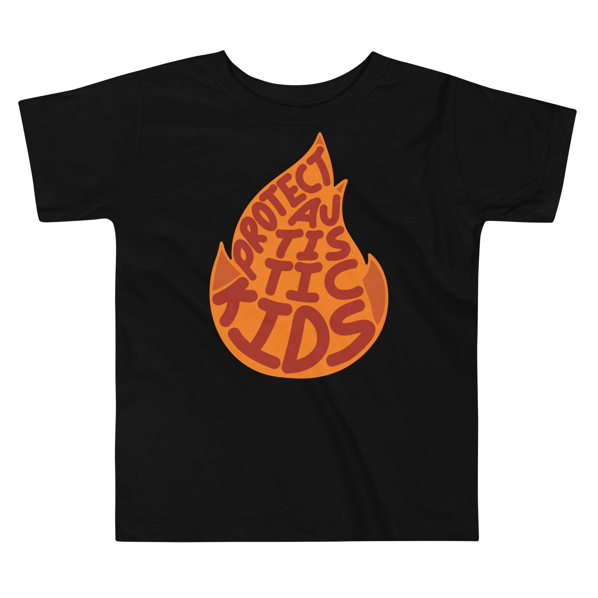 Protect Autistic Kids Toddler Tee in Black | Autism Society San Diego