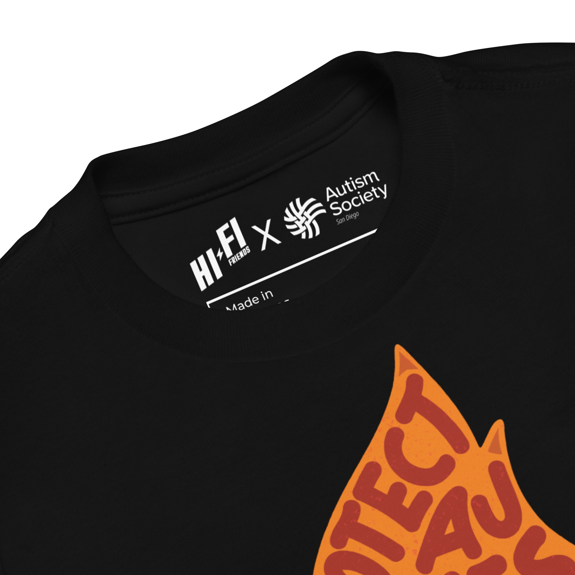 Protect Autistic Kids Toddler Tee in Black | Autism Society San Diego