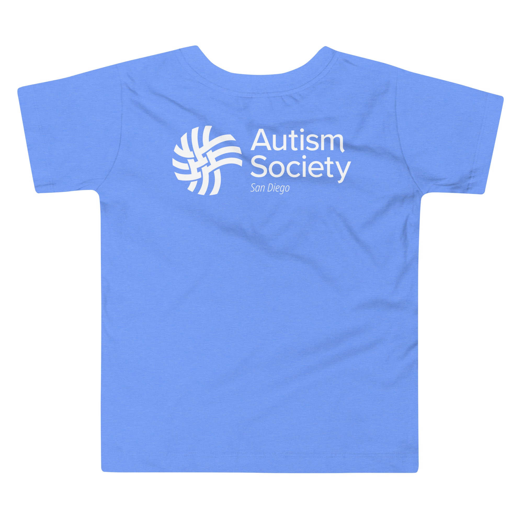 Camp I Can Toddler Tee in Heather Columbia Blue | Autism Society San Diego