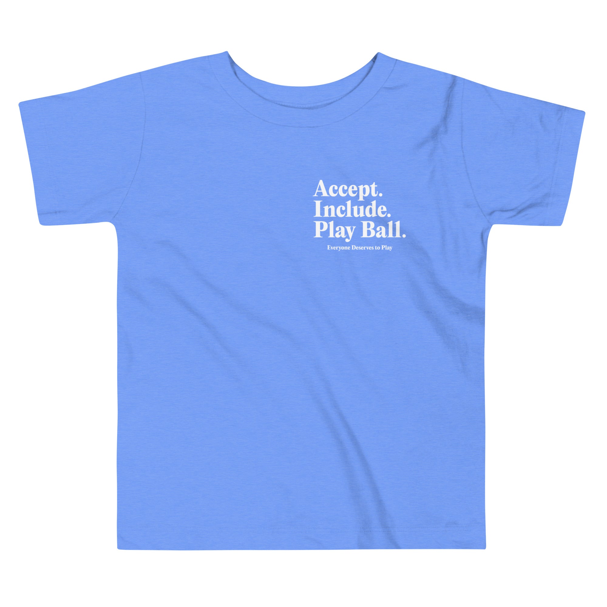 Real Friends Stadium Toddler Tee in Heather Columbia Blue | Autism Society San Diego