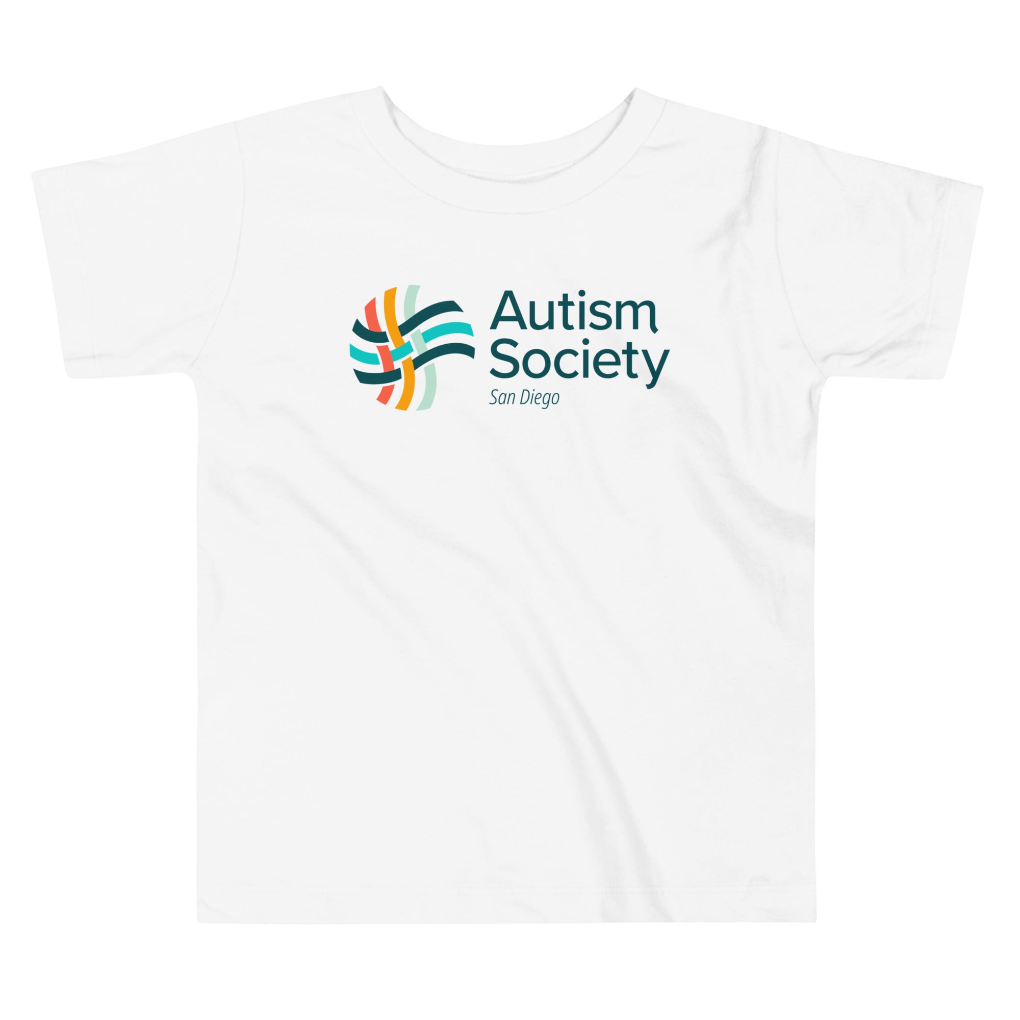 ASSD Essential Logo Toddler Tee in White | Autism Society San Diego