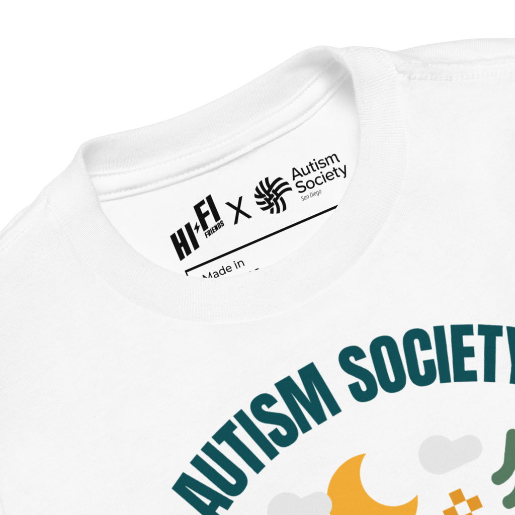 Family Camp Toddler Tee in White | Autism Society San Diego