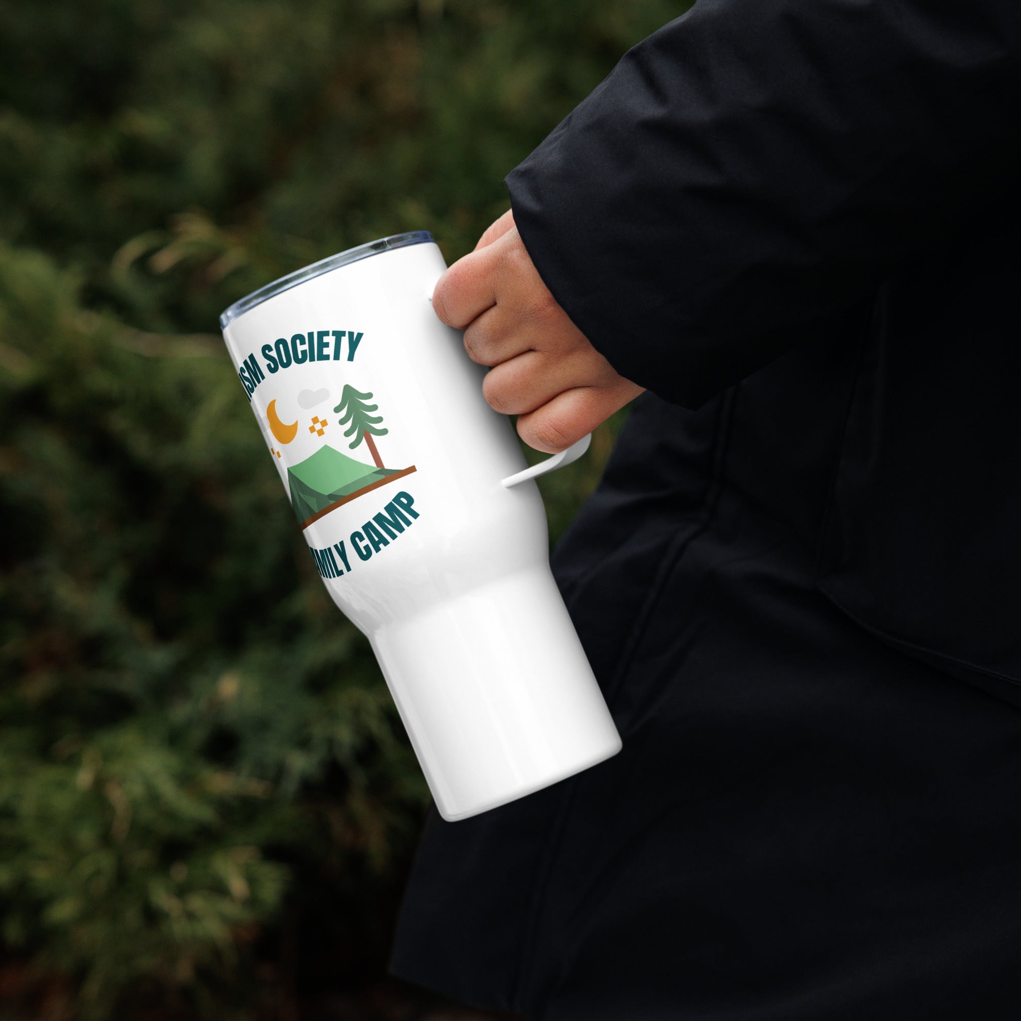 Family Camp Travel Mug 25oz | Autism Society San Diego