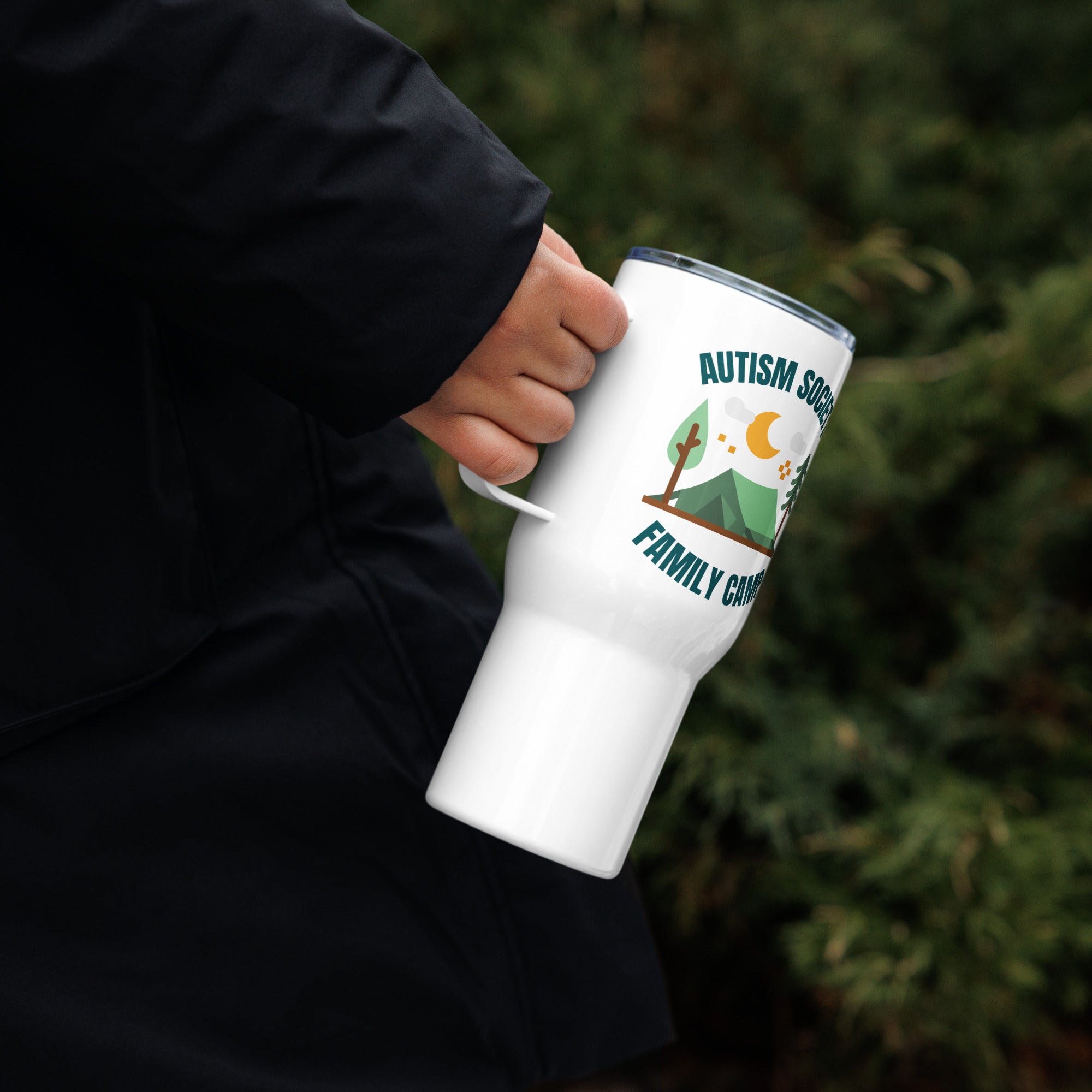Family Camp Travel Mug 25oz | Autism Society San Diego