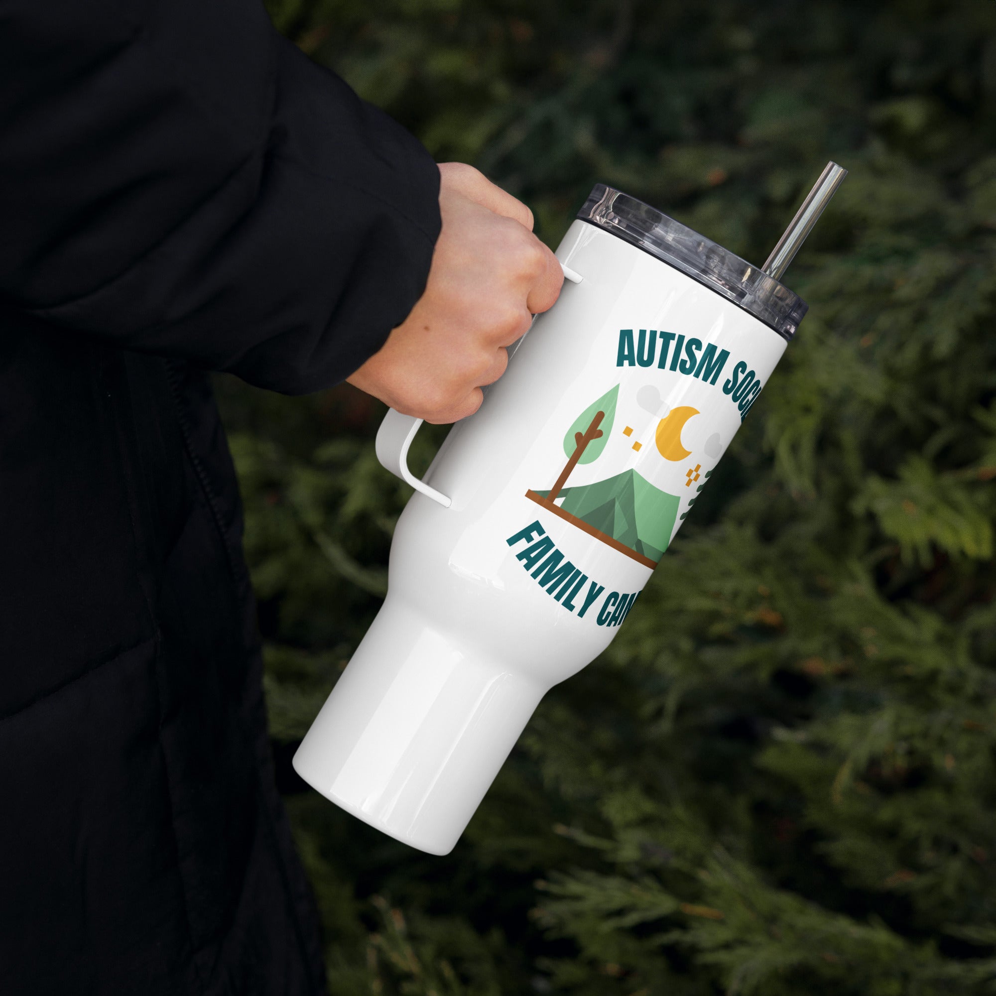 Family Camp Travel Mug 40oz | Autism Society San Diego