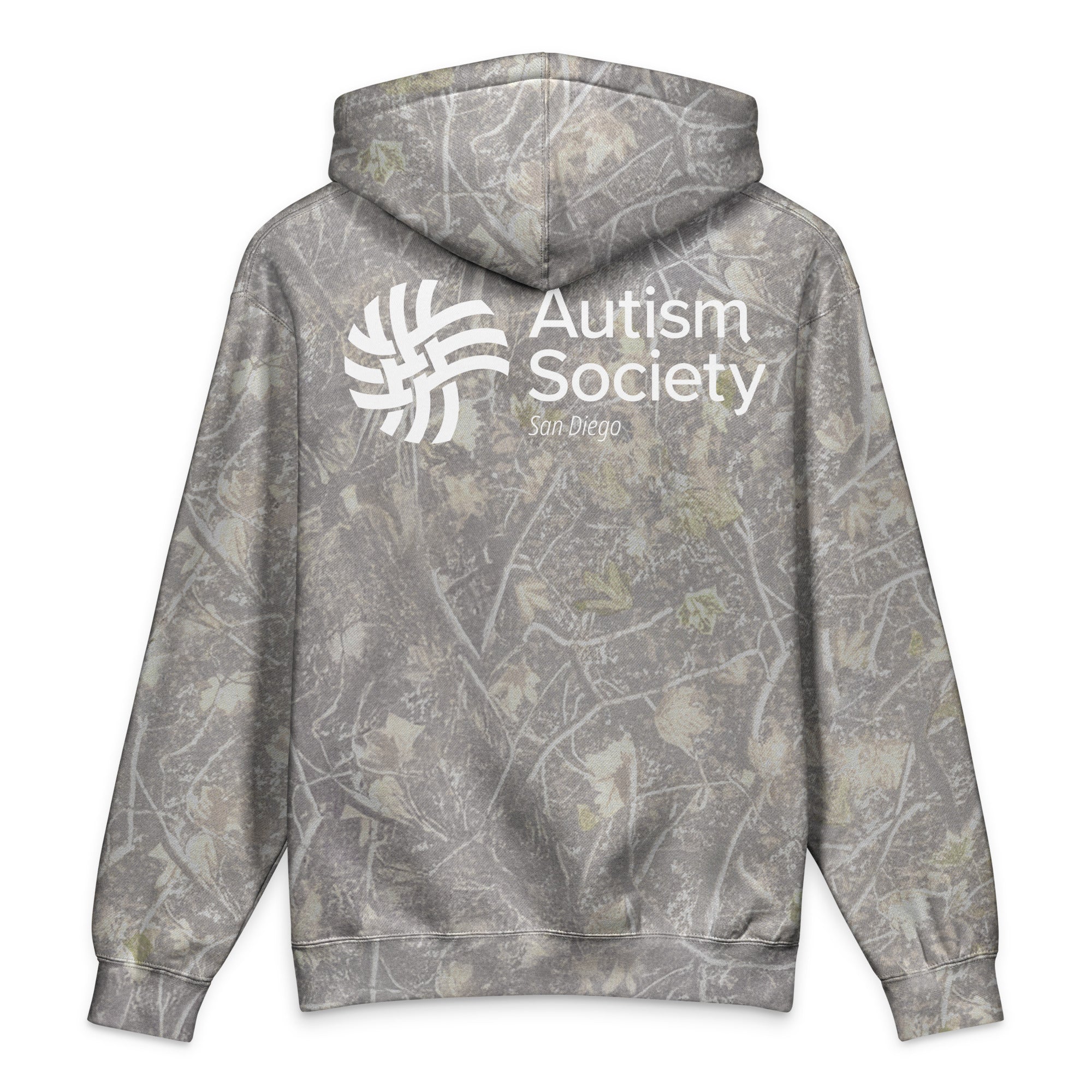 ASSD Essential Logo Heavyweight Hoodie in Deadwood Tree Camo | Autism Society San Diego