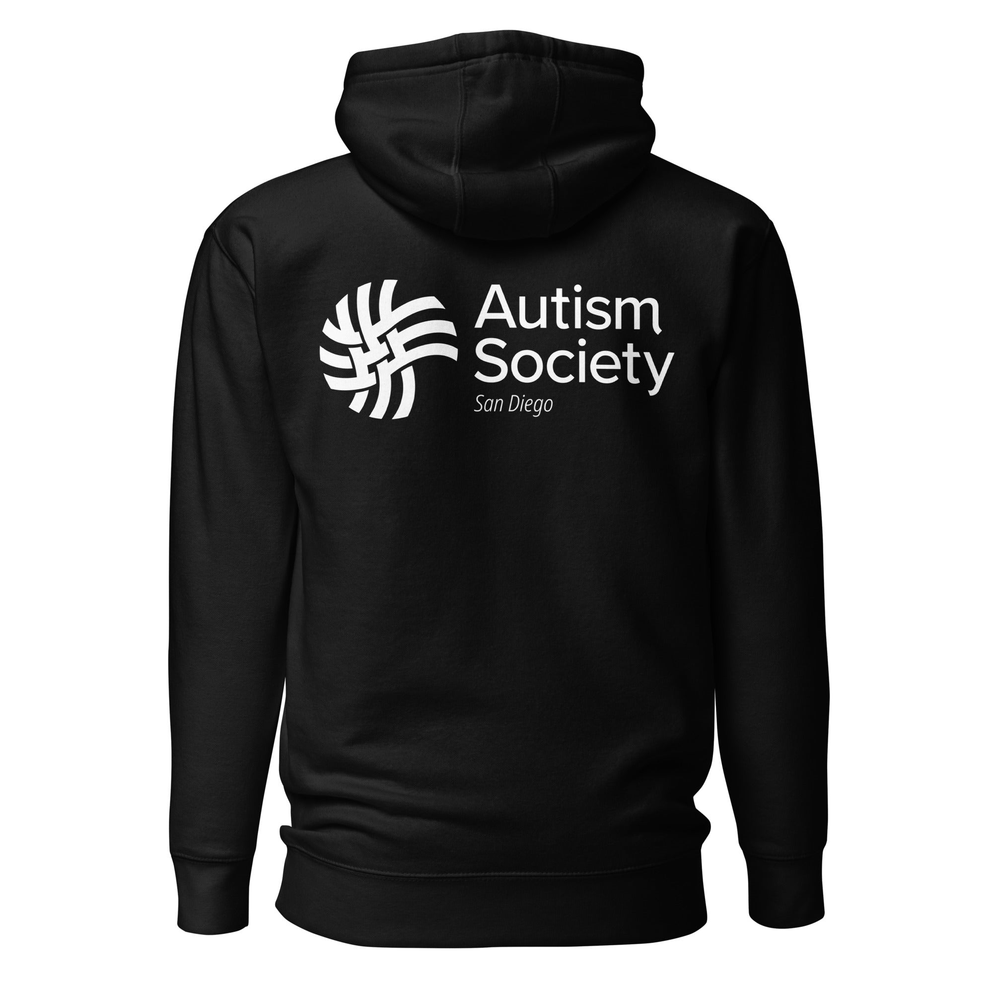 ASSD Essential Logo Unisex Hoodie in Black | Autism Society San Diego