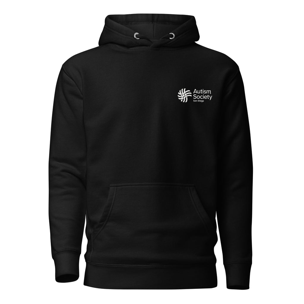 ASSD Essential Logo Unisex Hoodie in Black | Autism Society San Diego