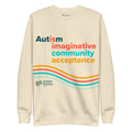 Autism Is Imaginative Unisex Sweatshirt in Bone | Autism Society San Diego