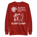 Surf Camp Unisex Sweatshirt in Cardinal | Autism Society San Diego