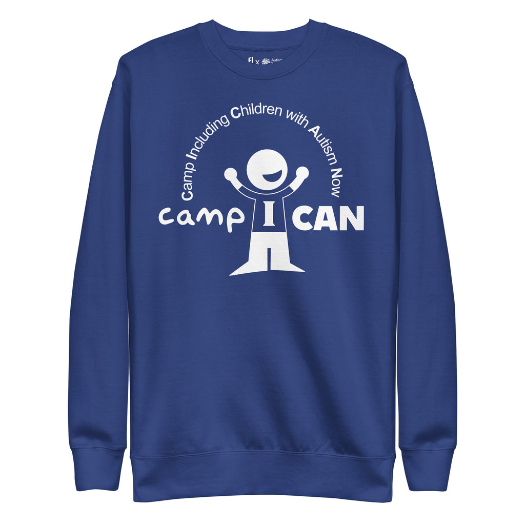 Camp I Can Unisex Sweatshirt in Team Royal | Autism Society San Diego