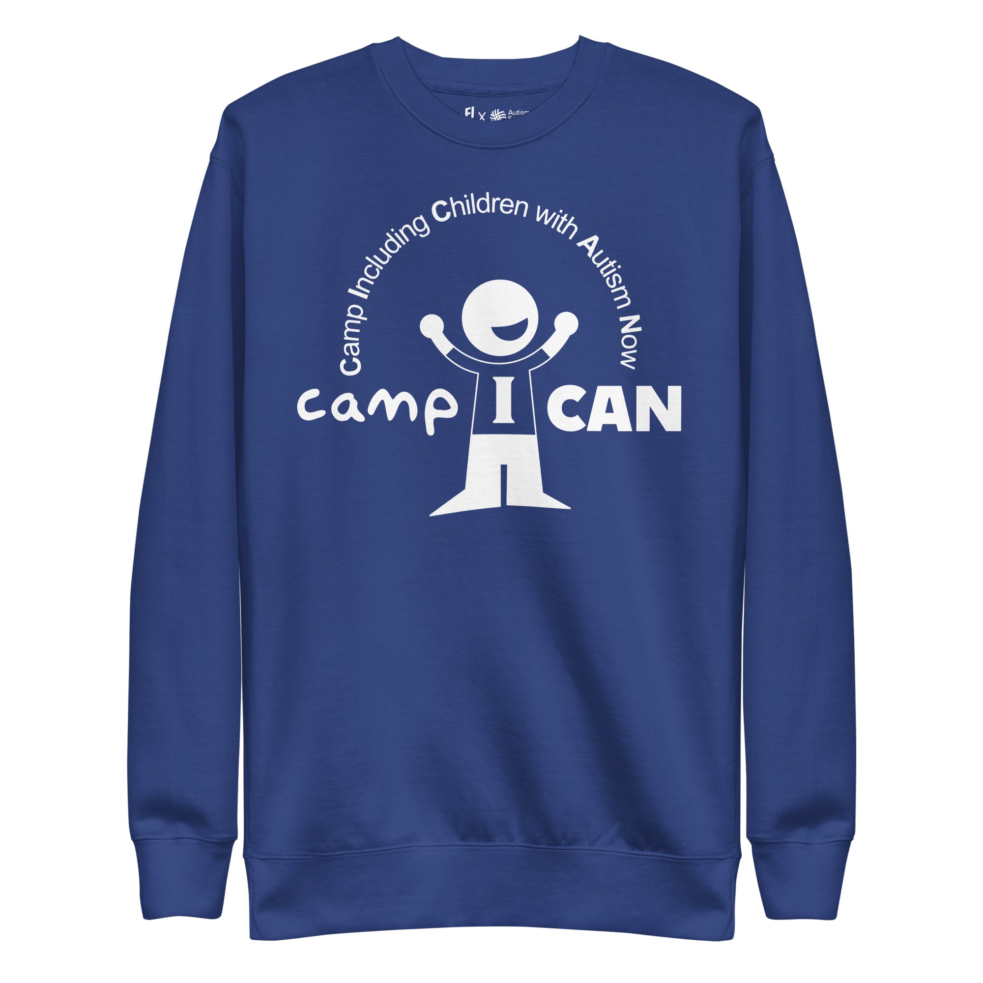 Camp I Can Unisex Sweatshirt in Team Royal | Autism Society San Diego