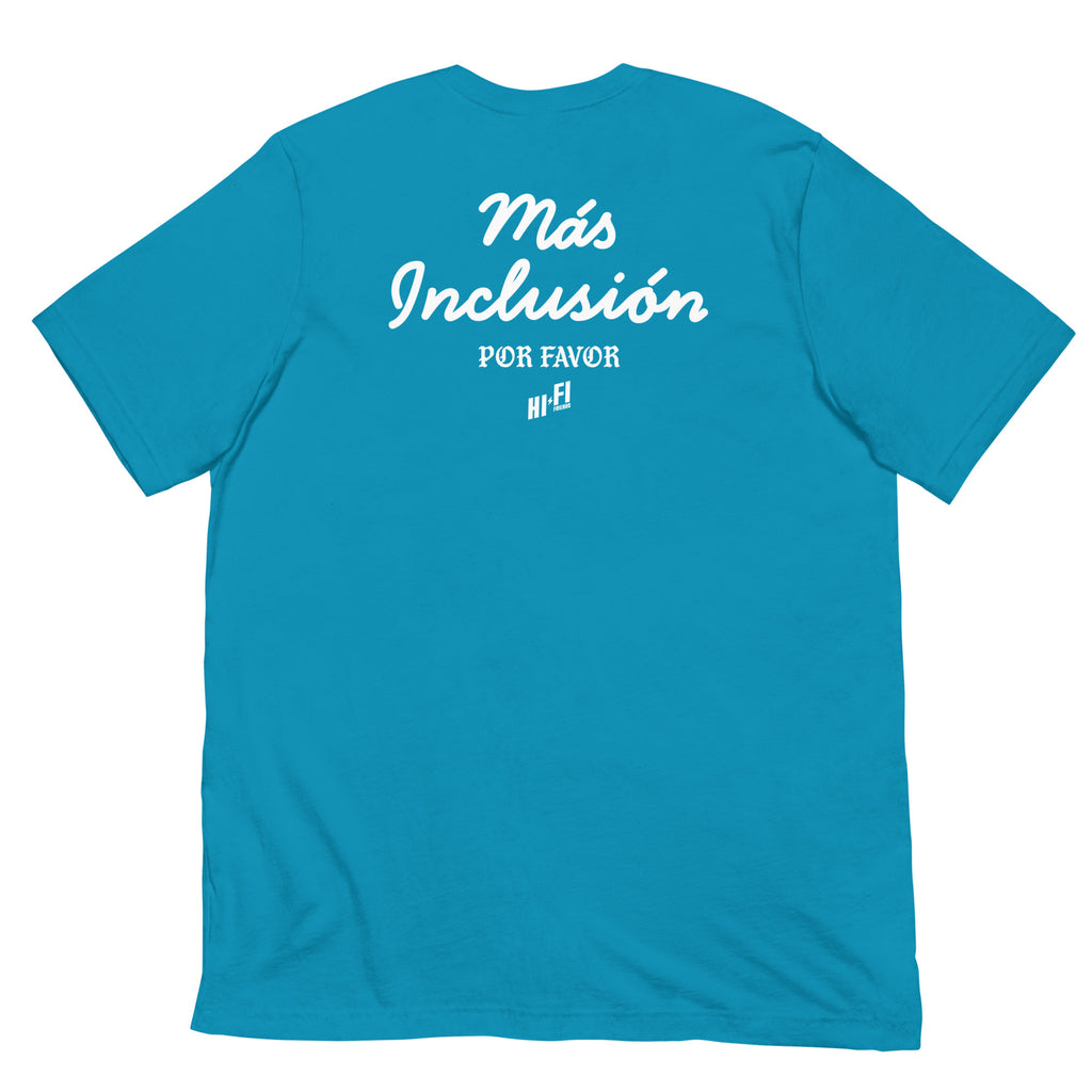 Más Inclusión Tee in Aqua | Autism Society San Diego