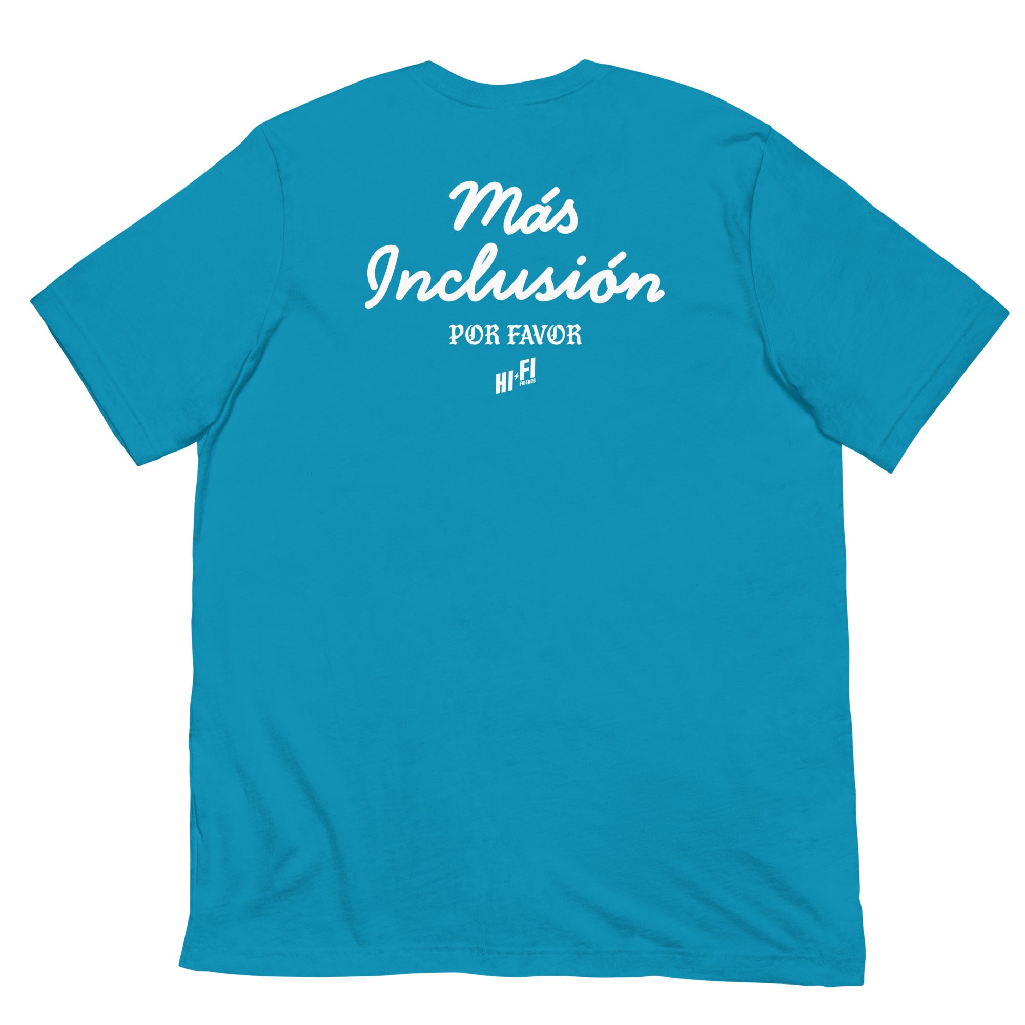 Más Inclusión Tee in Aqua | Autism Society San Diego