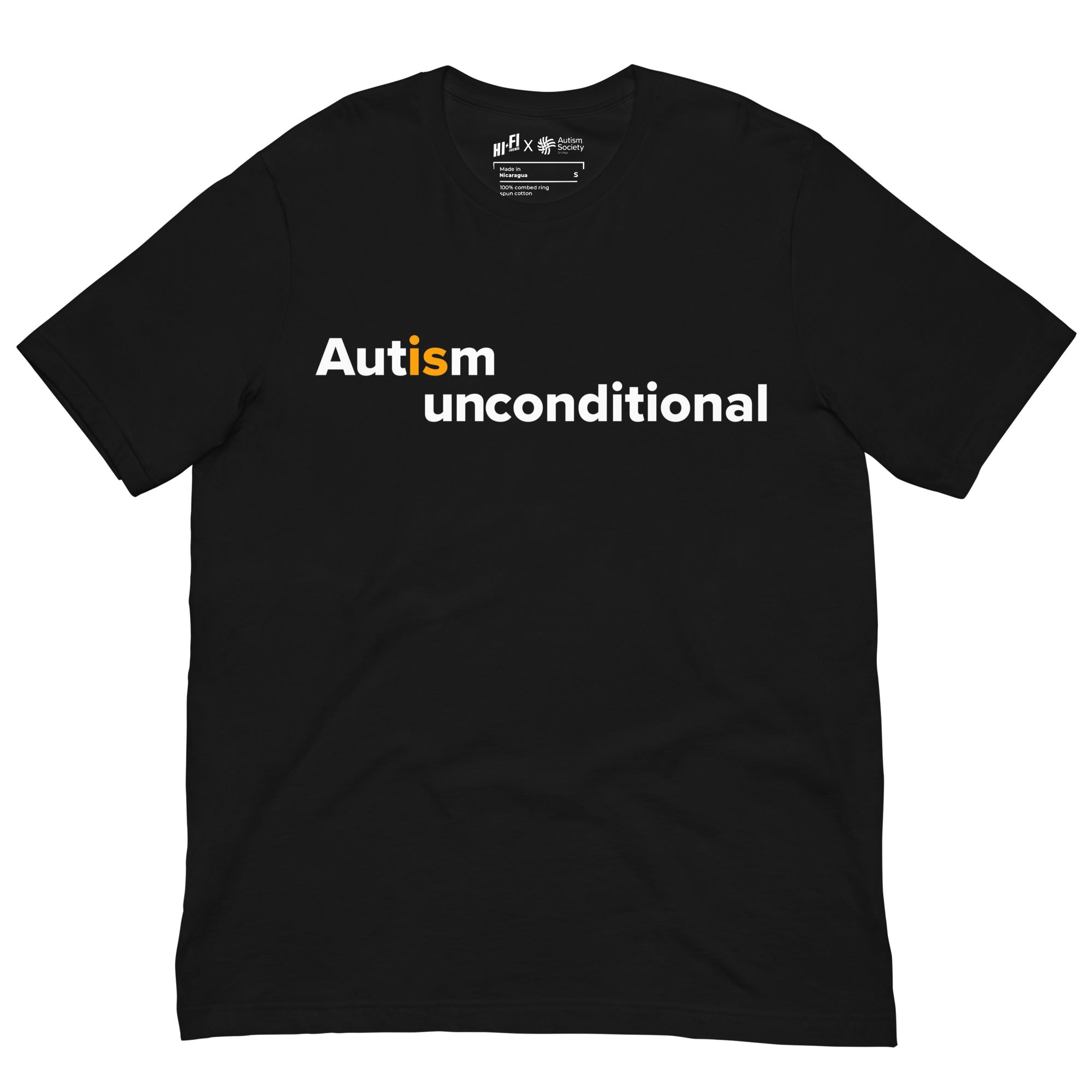 Autism Is Unconditional Tee in Black | Autism Society San Diego