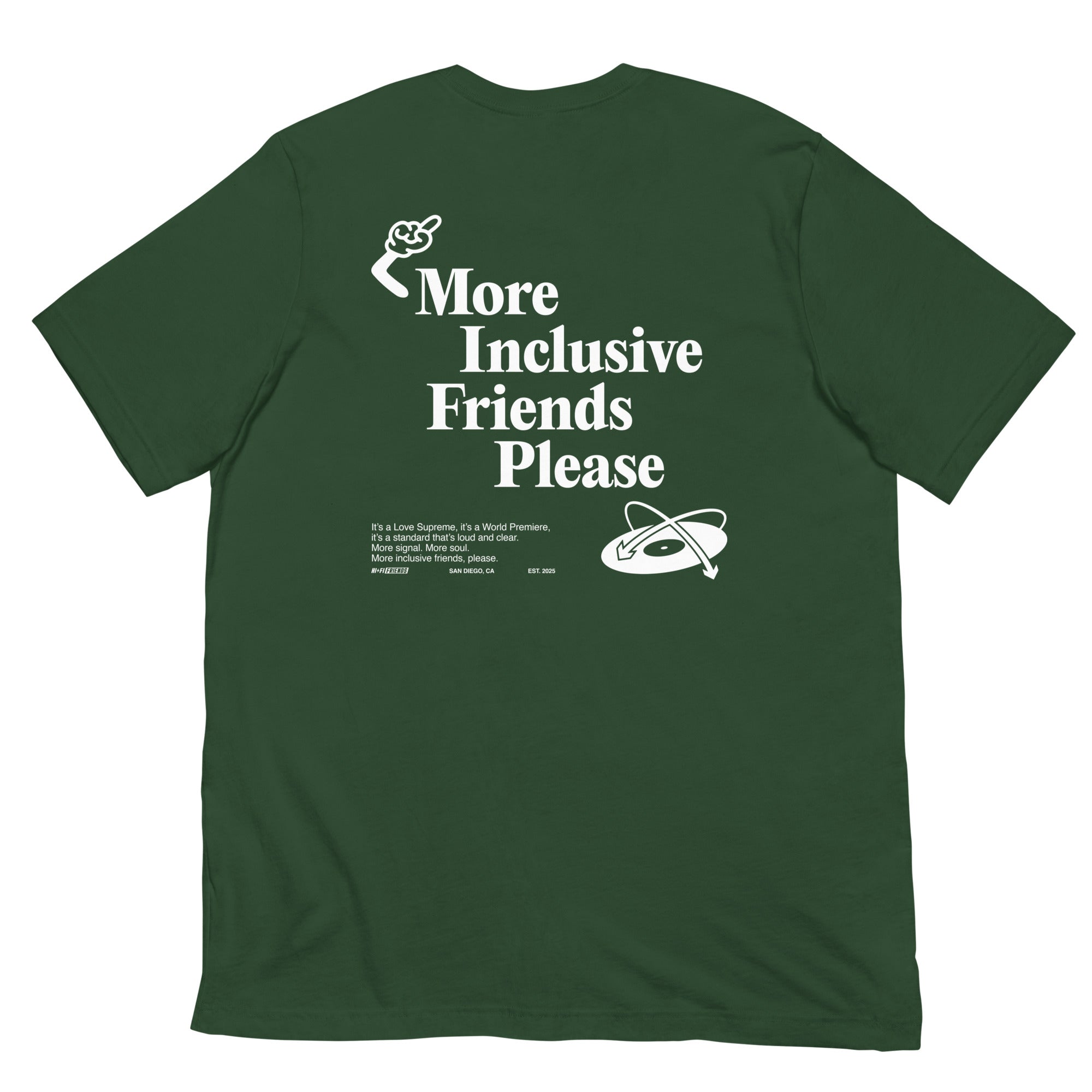 More Inclusive Friends Please Tee in Forest | Autism Society San Diego
