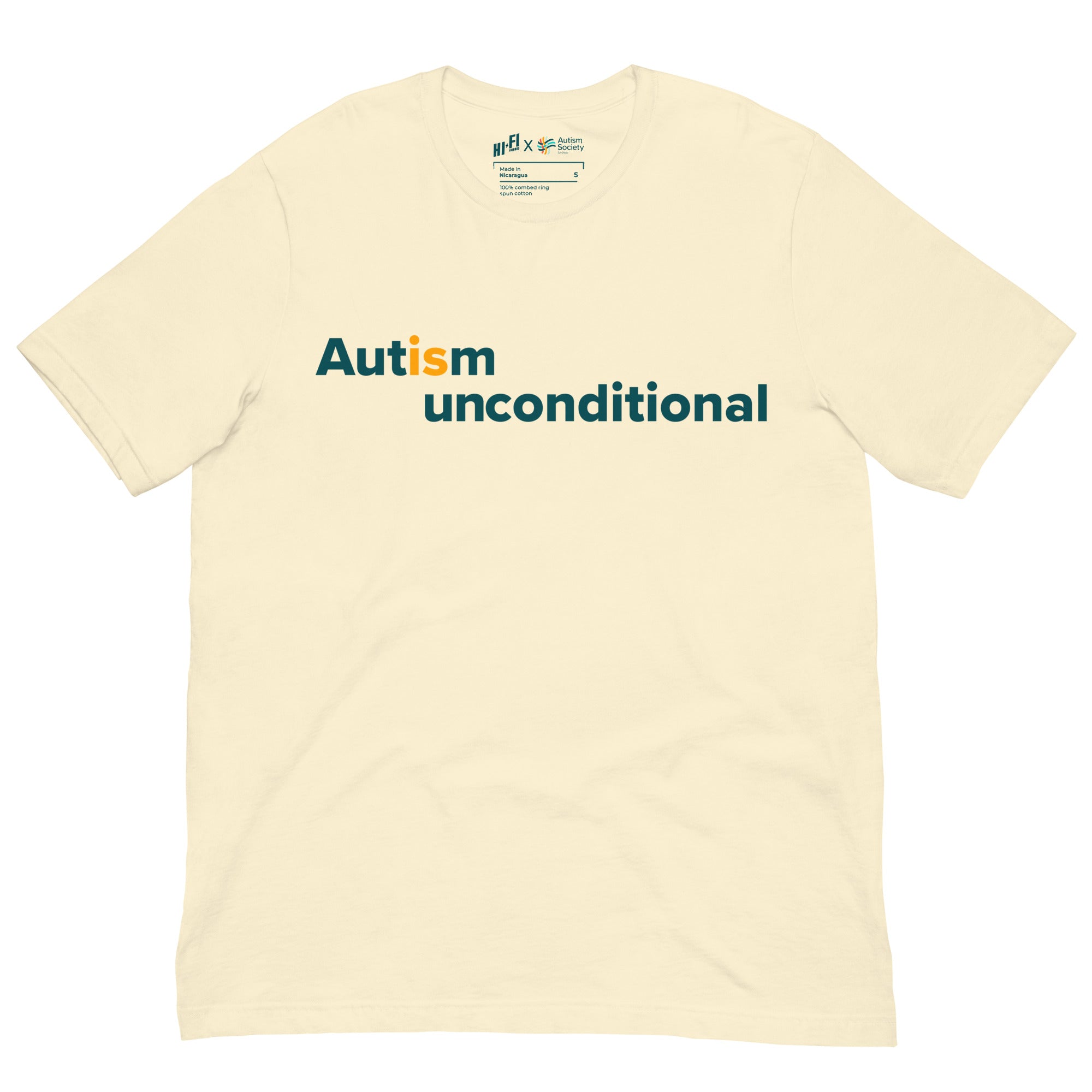 Autism Is Unconditional Tee in Natural | Autism Society San Diego