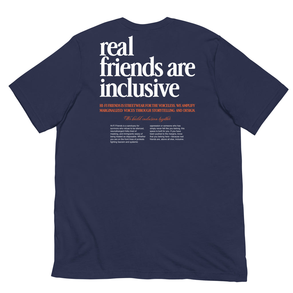 We Build Inclusion Together Tee in Navy | Autism Society San Diego