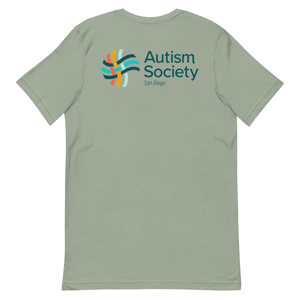 Family Camp Tee in Sage | Autism Society San Diego